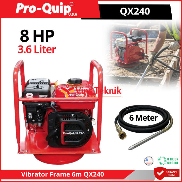 PROQUIP QX 240 Concrete Frame & Hose Alat Penggetar Beton ProQuip QX240