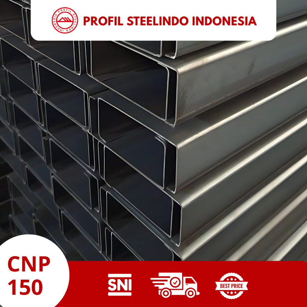 Besi Baja Kanal C CNP 150 Pros - 6 Meter Berbagai Varian Tebal