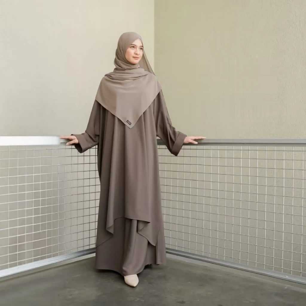 SADIYAH ABAYA | DRES  ONE SET TUNIC & SRIRT GAMIS TURKY ANTI UV ABAYA UMROH HAJI TERBARU 2026