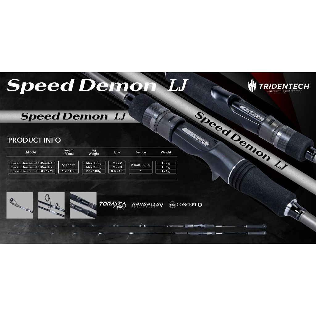 JORAN / ROD TRIDENTECH 26 SPEED DEMON LIGHT JIGGING