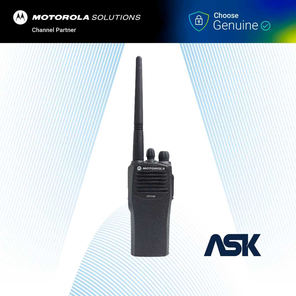 Handy Talky GP3188 MOTOROLA / HT GP 3188 MOTOROLA