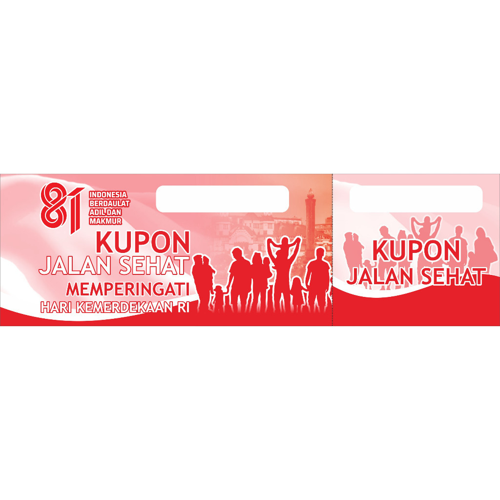 Kupon Jalan Sehat Agustusan / Kupon Jalan Sehat Murah