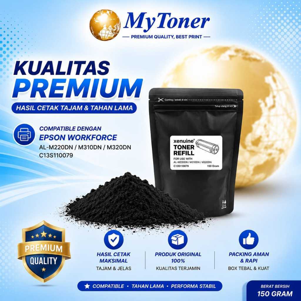 Serbuk Toner WorkForce AL-M220DN M310DN M320DN M320 M220 C13S110079 ALM320 / Bubuk Toner ALM220 M310