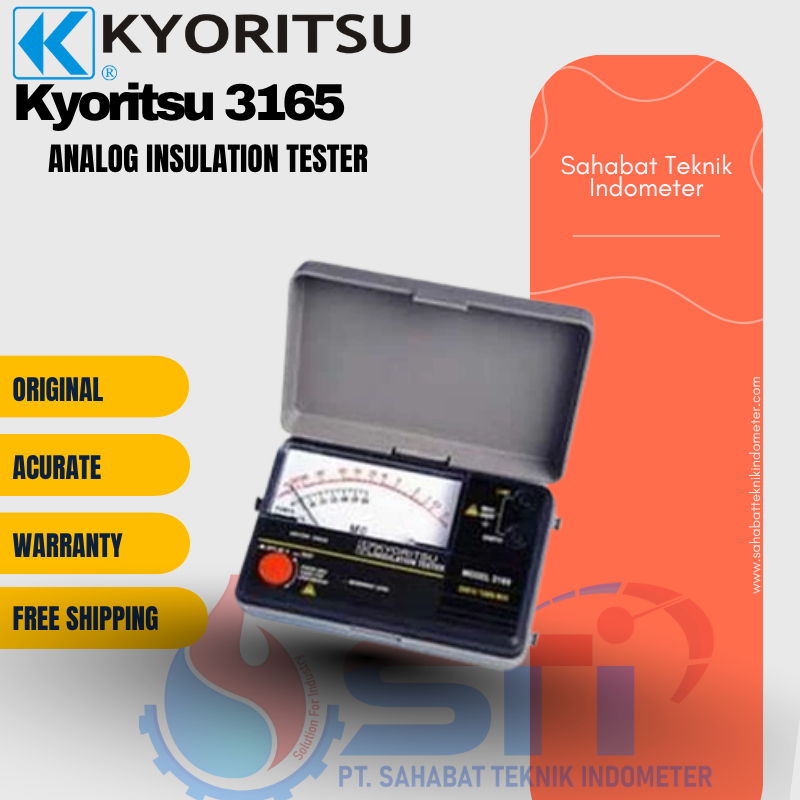 jual Kyoritsu 3165 Analog Insulation Tester original kyoritsu dan baru