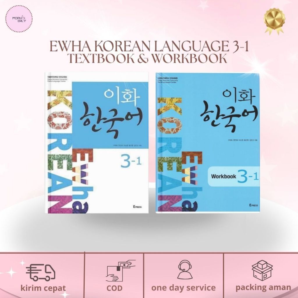 Buku Belajar Berbahasa Korea Ewha Korean Language 3.1 Texbook & Workbook