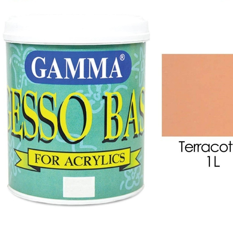 Gamma GESSO BASE - TERRACOTTA - Cat Tembok Semi Gloss 1L