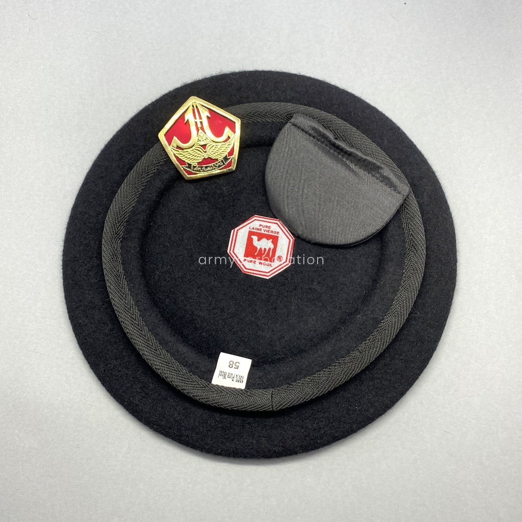 Topi Baret Camel Banser Arab / Emblem Banser Arab