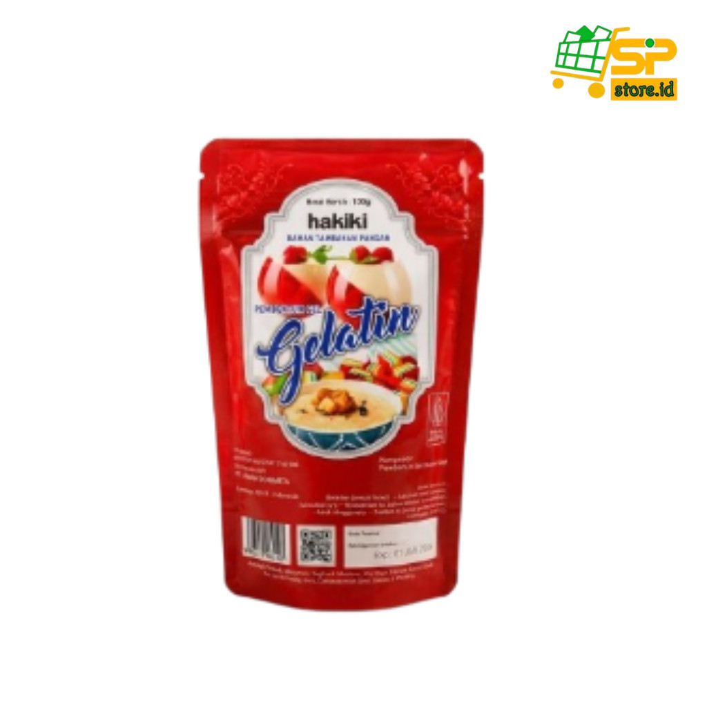 Gelatin Bubuk Hakiki Halal MUI Pengental Adonan Kue Puding Jelly Marshmallow Premium 100gr
