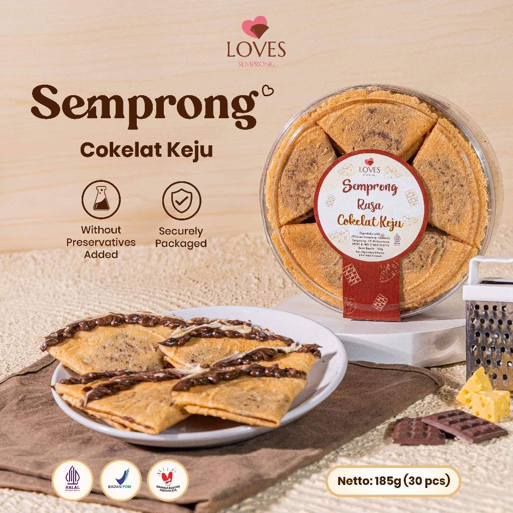 Loves Semprong Coklat Keju Jajanan Camilan Enak