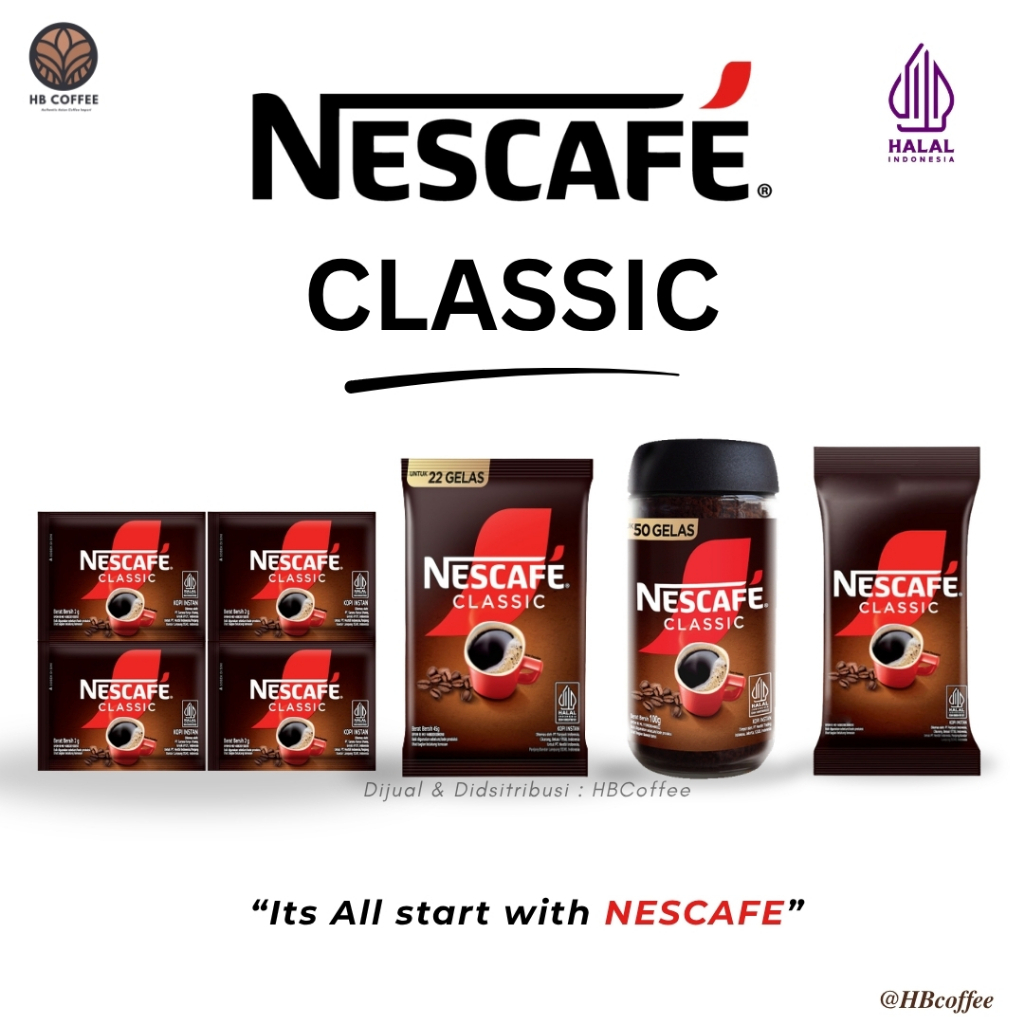 NESCAFE CLASSIC NESCAFE SACHET KOPI NESCAFE KOPI NESCAFE SACHET
