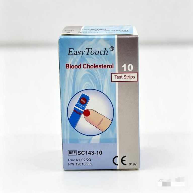 STRIP KOLESTEROL EASY TOUCH - EasyTouch Blood Cholesterol - Stik Easy touch kolesterol