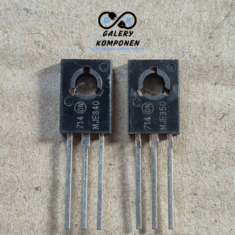 TRANSISTOR MJE340 MJE350 ONSEMI ORI MJE 340 350  NPN PNP UPS BAGUS