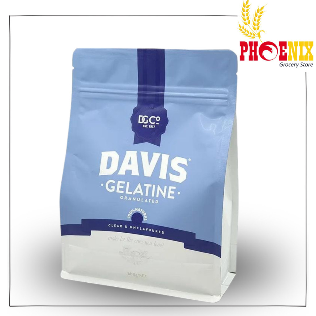 Davis Gelatine Powder Bubuk Gelatin Clear Unflavored 500gr