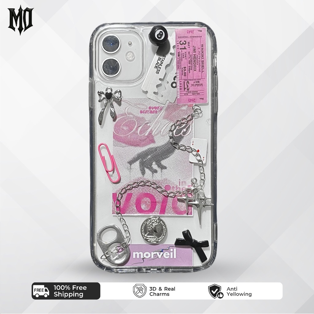[morveil] Luxe - CASE HP IPHONE ANDROID casing resin unik aesthetic keren gothic y2k - M14