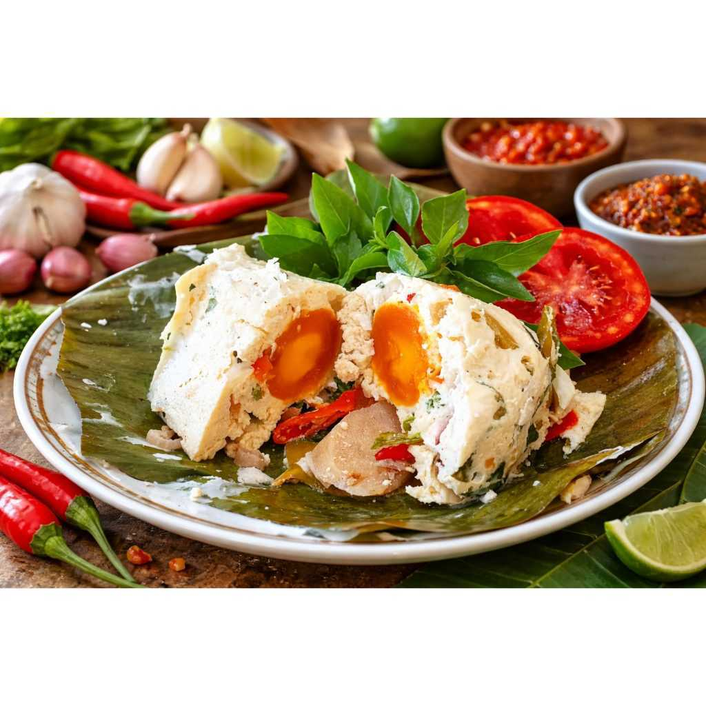 [ PEPES TAHU TELOR ASIN ] Lauk BOTOK PEPES TAHU TELOR Telur ASIN isi 2 Matang Mateng Ready to eat ma