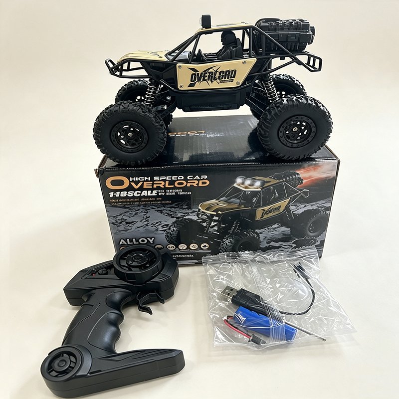 ZERNOX Mobil Remote Control Alloy Offroad dengan Fitur Semprotan Air Mobil Panjat untuk Semua Medan