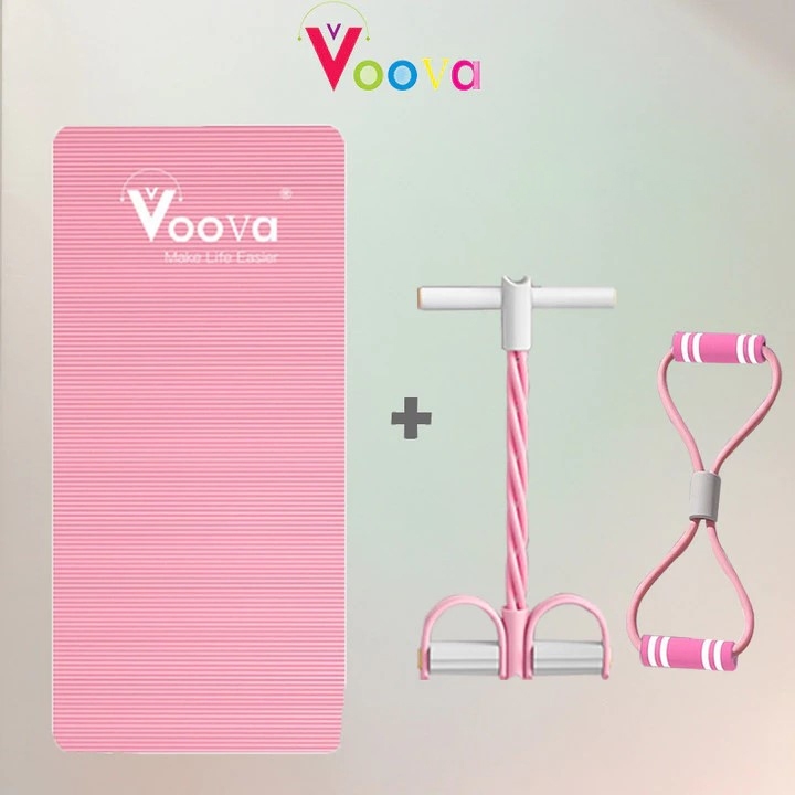 VOOVA Paket Hemat Bundling Olahraga Lengkap/ Set Olahraga di Rumah/ 4 IN 1 Set Olahraga/ Set Yoga/ P