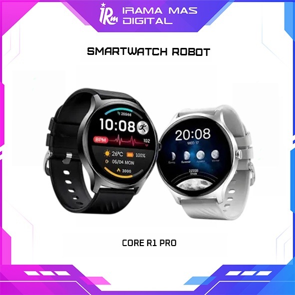 SMARTWATCH ROBOT CORE R1 PRO (BLACK, SILVER)