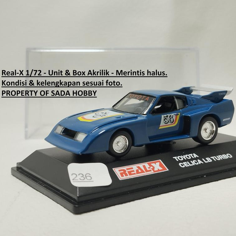 Real-X 1/72 Toyota Celica LB Turbo Blue Fullset
