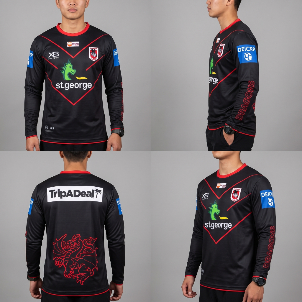 St George Illawarra Dragons NRL Rugby League Jersey XBlades Authentic 2XL