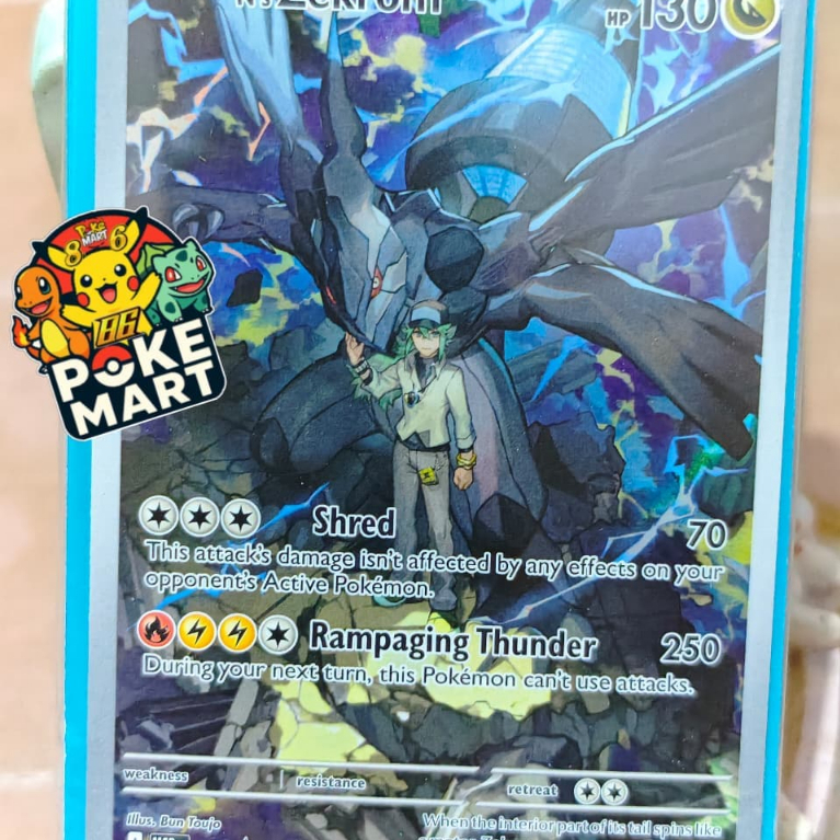 N's ZEKROM FULL ART PROMO BLACK STAR 031 SEALED ENG