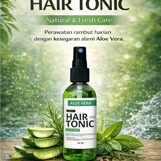 HAIR TONIC FERFECT VITAMIN RAMBUT EXTRAK GINGSENG DAN ALOE VERA PRIA DAN WANITA