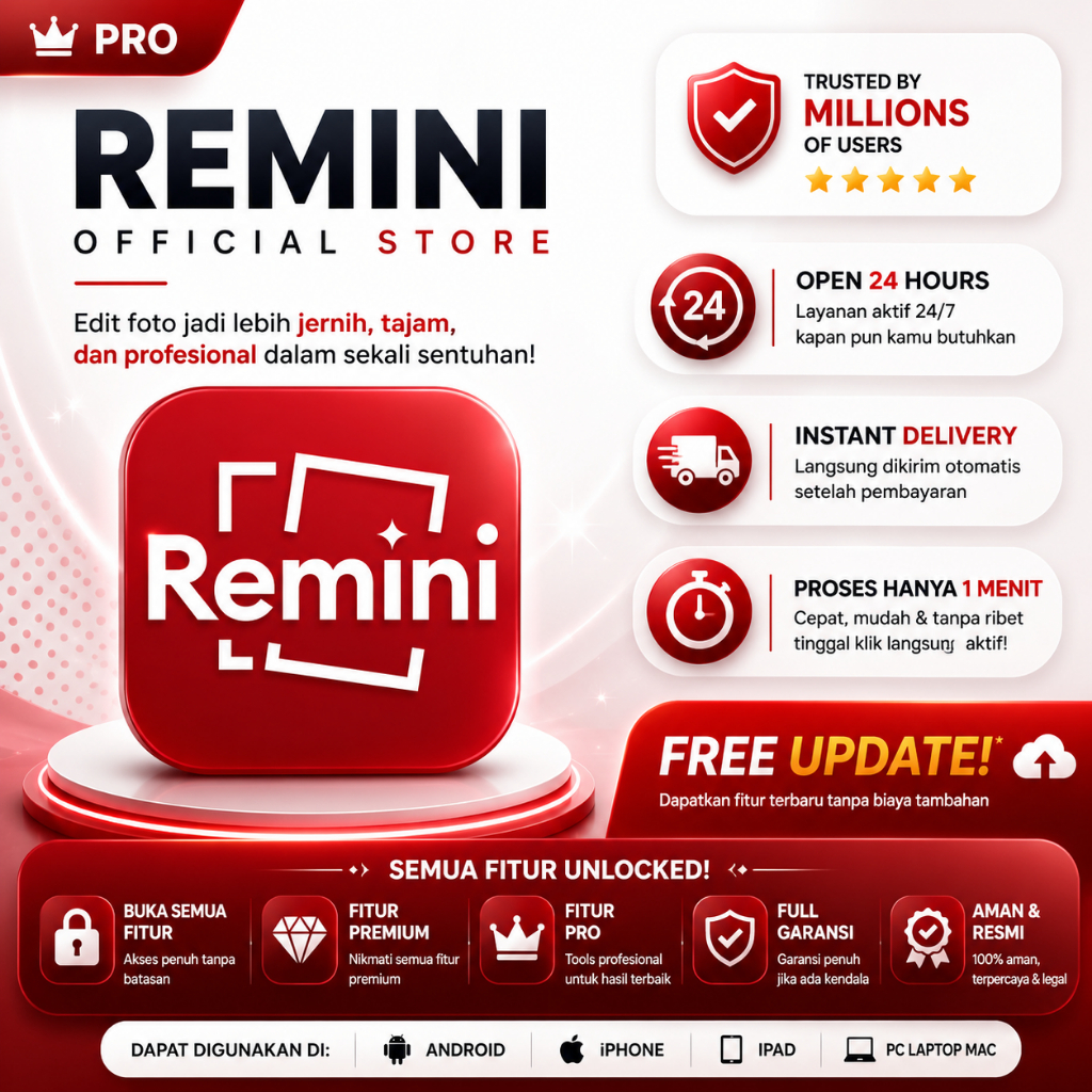 [ LANGGANAN ] REMINI IOS APLIKASI REMINI ANDROID APLIKASI REMINI PC LAPTOP MAC WEB