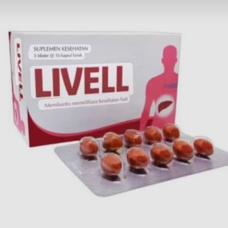LIVELL strip 10 kapsul Suplemen Kesehatan Kapsul Lunak Membantu Memelihara Kesehatan Hati