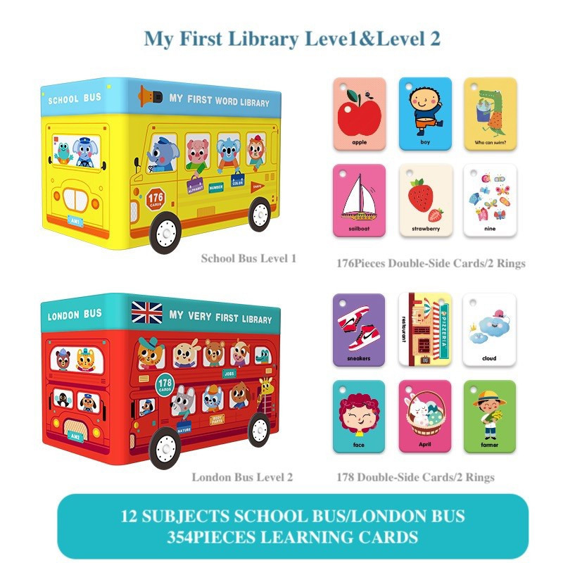Saalin My Very First Library London Bus Flash Cards 178 Cards