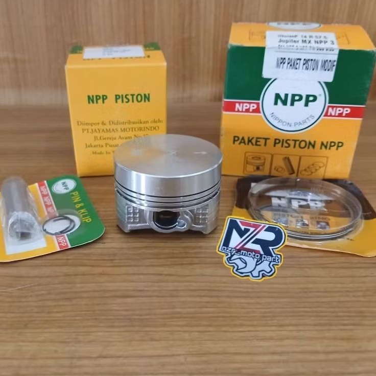 NPP3//PISTON KIT SEHER SET RING BORE UP PEN 14 MM 57/57,5/58/58,5/59 MM YAMAHA JUPITER MX 135 LAMA/N
