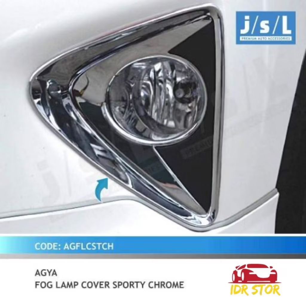AGYA FOGLAMP COVER CHROME AGYA AYLA - COVER FOGLAMP AGYA AYLA 2014 2015 2016