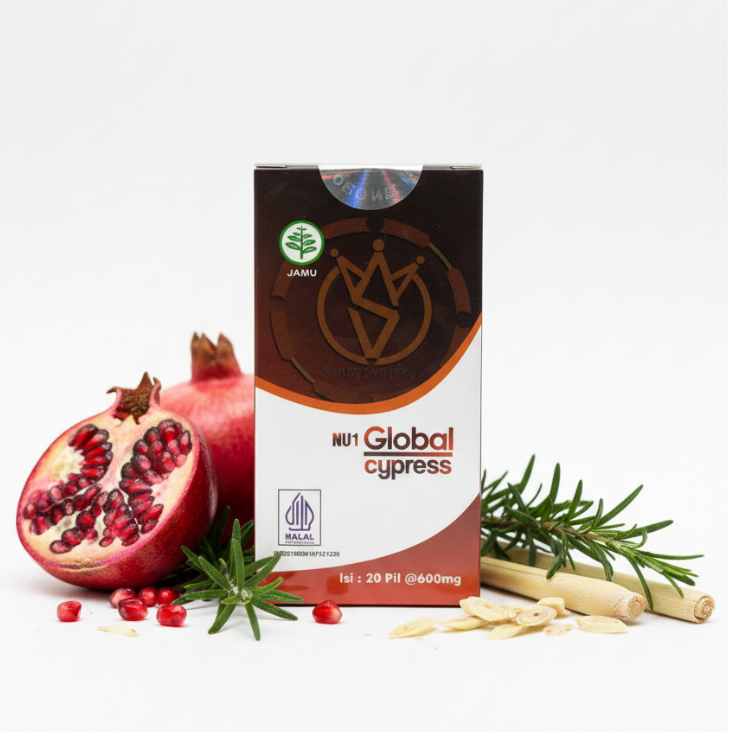 Pil Hitam NU 1 Global Cypress Original Herbal Untuk Asam Urat dan Sendi