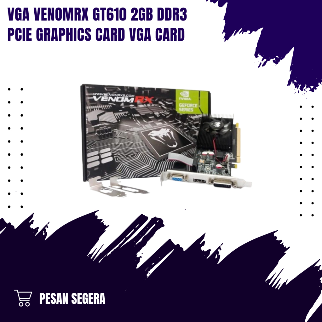 VGA VenomRX GT610 2GB DDR3 PCIe Graphics Card VGA Card
