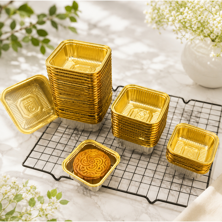 (PER 10 PCS) Mooncake Tray Mika Tray Mooncake Mika Puding Tatakan Kue Tray Pia Tray Puding