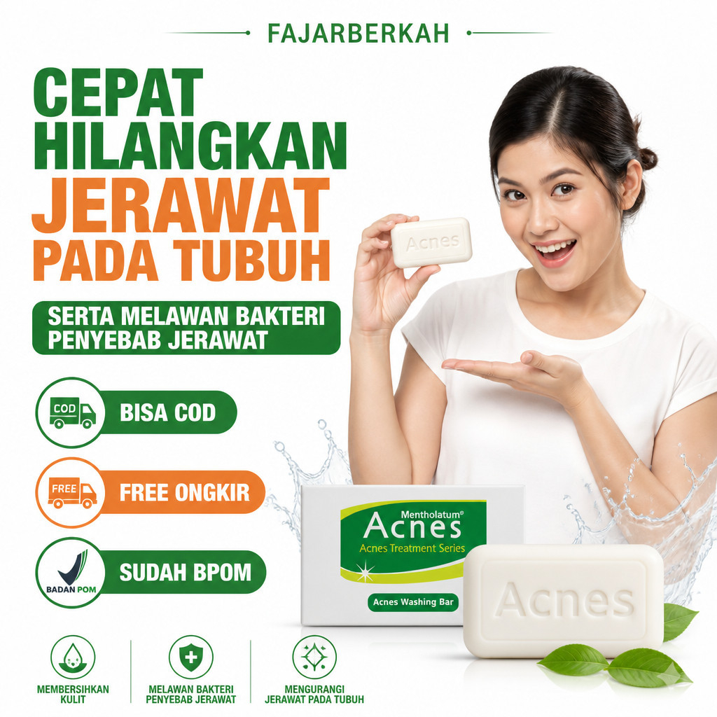 Sabun Jerawat Punggung - Obat Jerawat Punggung Merah - Penghilang Bekas Jerawat Punggung Hitam