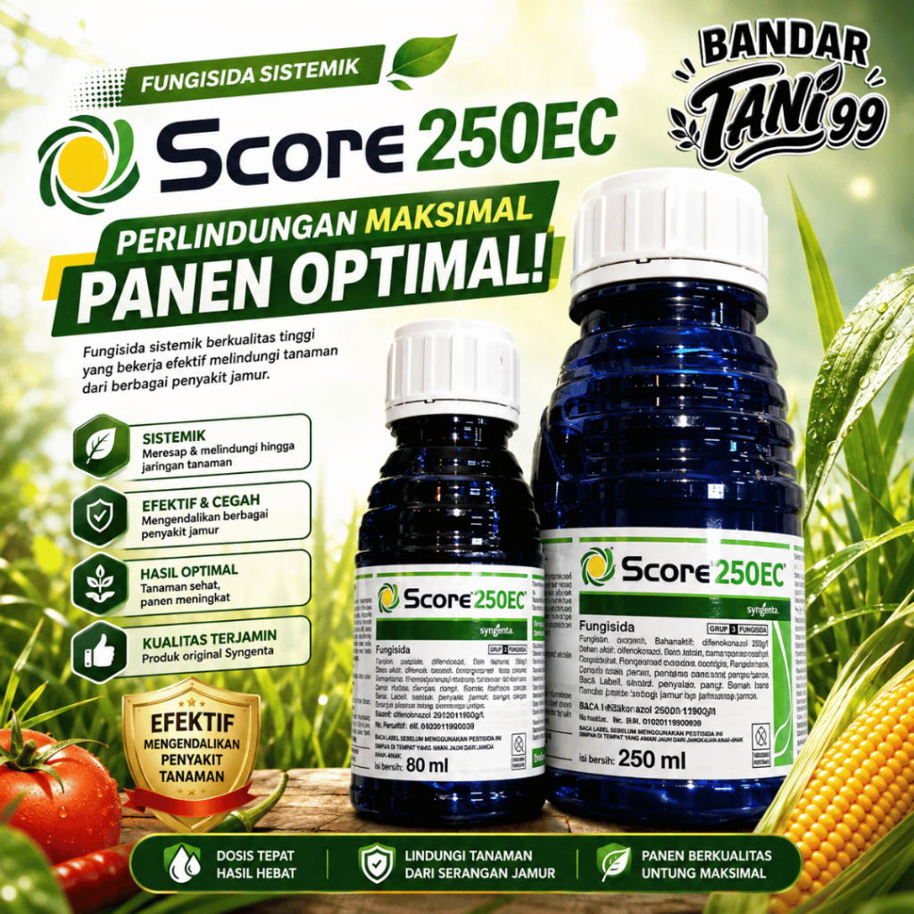 FUNGISIDA SCORE 250EC Obat Jamur Penambah Bobot Padi 80ml 250ml