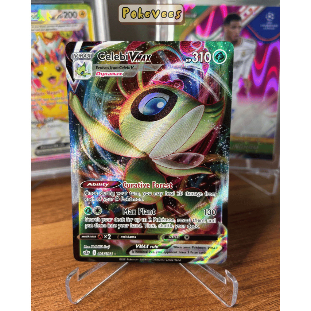 Celebi VMAX 008/198 Pokemon Chilling Reign [ENGLISH] NEAR MINT