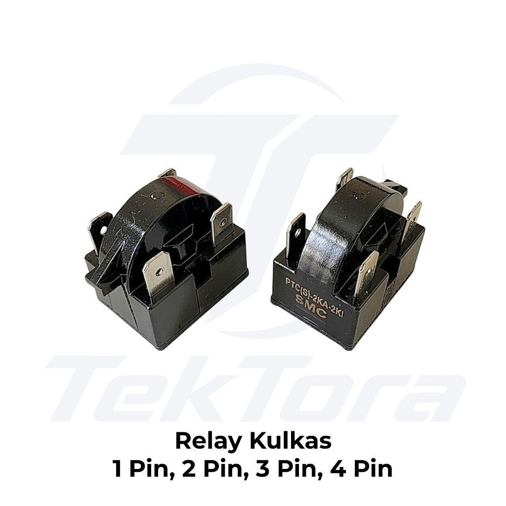 PTC Relay Kulkas Universal 4 Kaki 3 Kaki 2 Kaki 1 Kaki