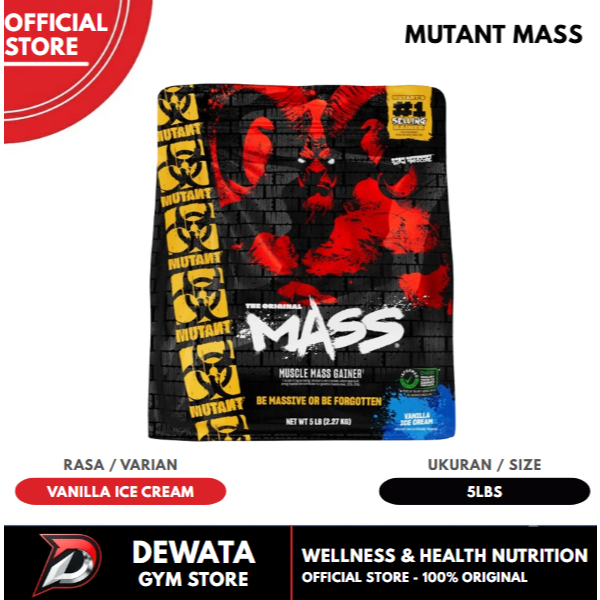 MUTANT MASS Gainer 5LBS Susu Mass Bulking Weight Gainer Import USA BPOM Susu Bulking