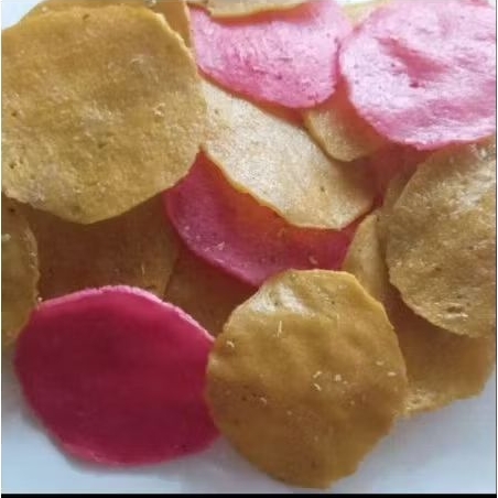 Kerupuk Upil Mentah Pedas Manis 500 gram| Kerupuk Mentah Bisa Goreng Pasir / Minyak