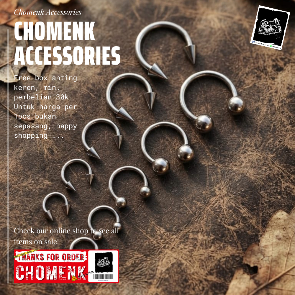 anting pria anting tindik anting titanium runcing anting tindik barbel anting titanium (kecil).