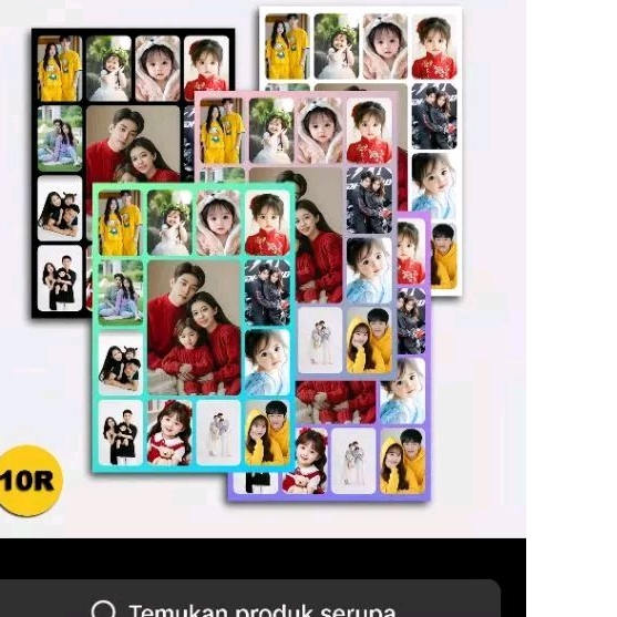 cetak foto berkolase isi 13 foto + bingkai mdf