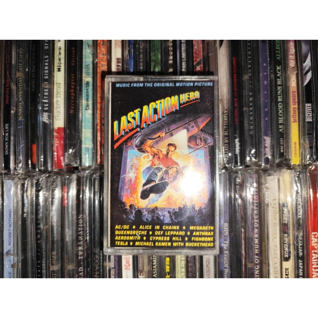 Kaset Soundtrack Last Action Hero - Alice In Chains, Megadeth, Anthrax, Cypress Hill