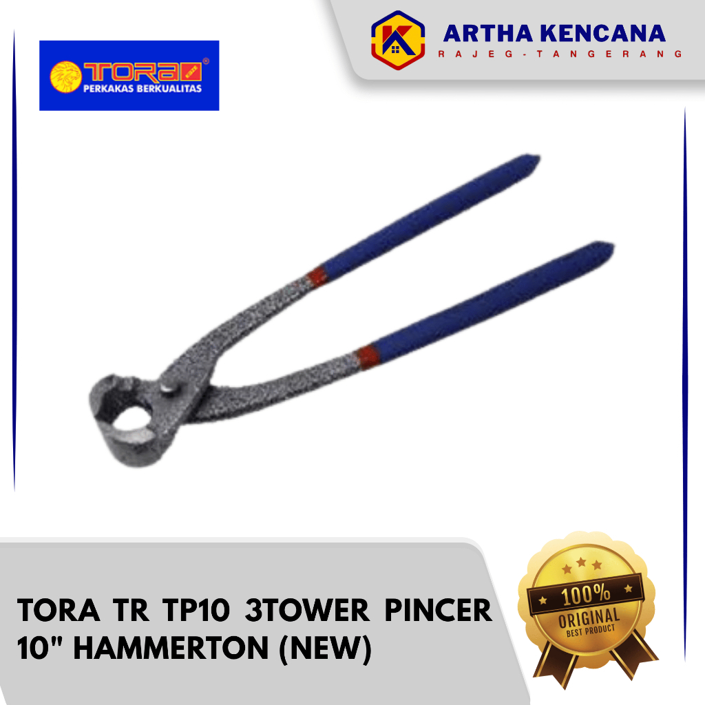 Tang Kakak Tua TORA 10 Inch TR TP10 3 Tower Pincer Catut Gegep Hammerton Asli Original