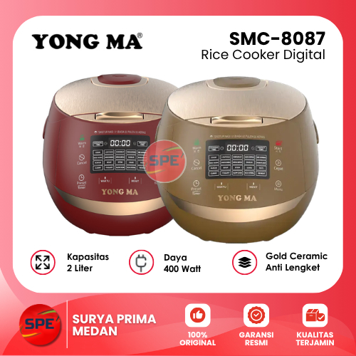 RICE COOKER DIGITAL YONG MA 2 LITER SMC-8087 GARANSI RESMI ( MEDAN )