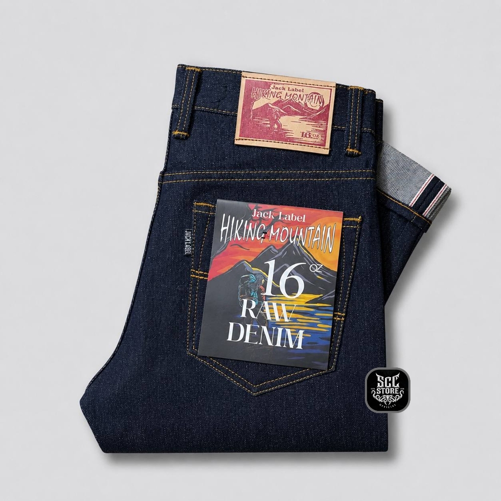Jack Label Denim 16oz Selvedge Accent Sanforized Deep Indigo
