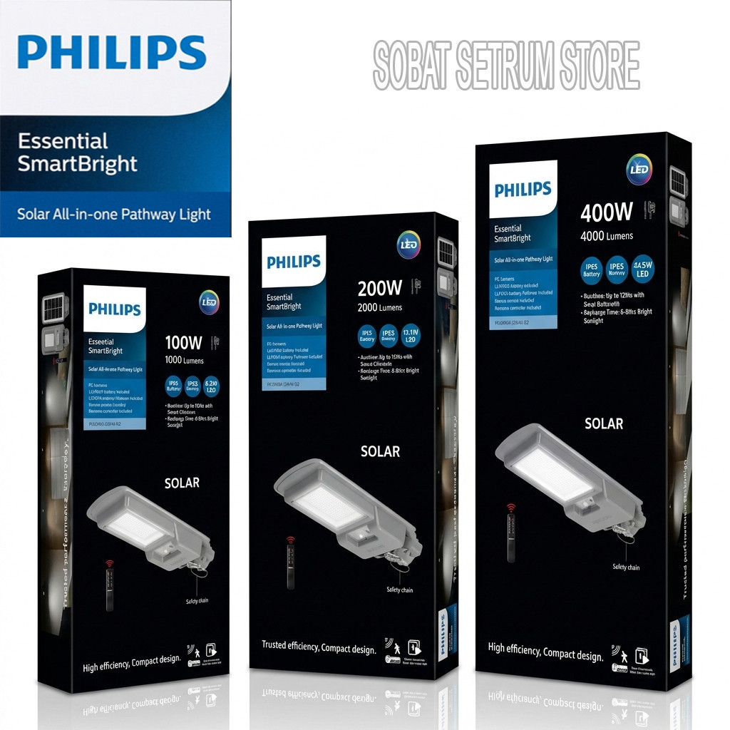 Philips Street Light BRC010 Gen 2 Lampu Solar PJU Jalan Raya 100W 200W 400W Cool Da