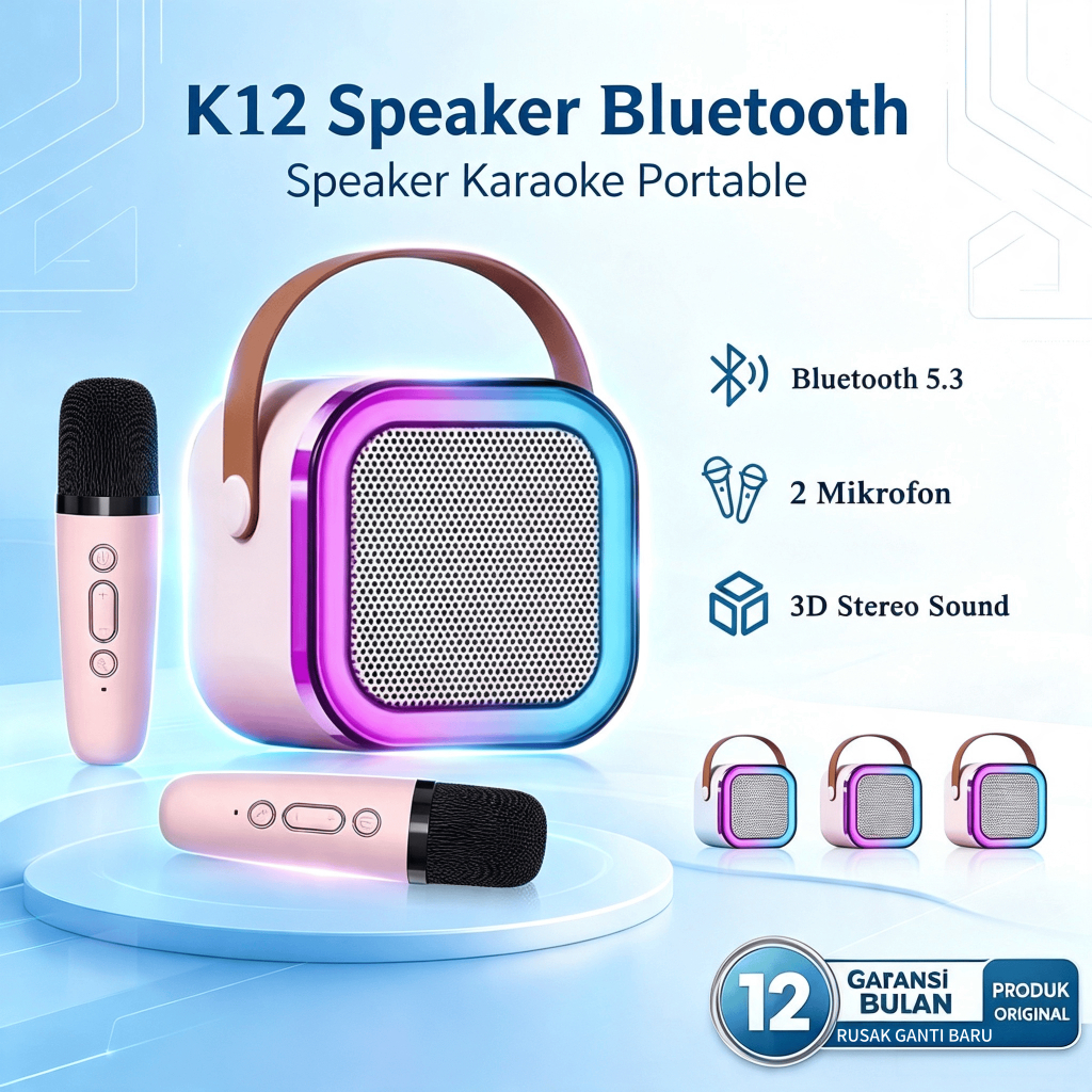 Bluetooth Mini Speaker Karaoke speaker karaoke bluetooth 2mic mini ori full bass portable wireless (