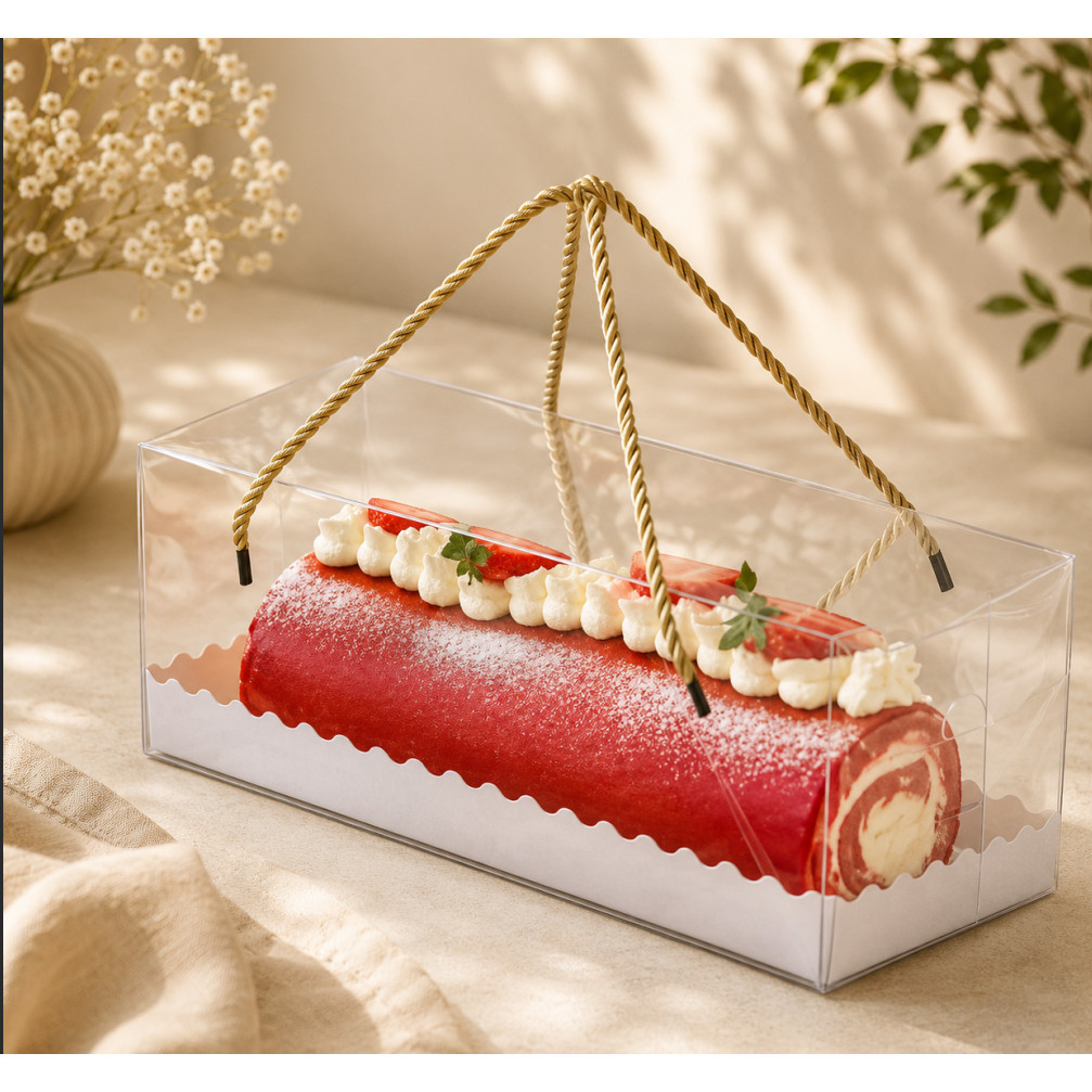 Box Mika Bolu Gulung Box Mika Kue Box Mika Puding (BOX SAJA)