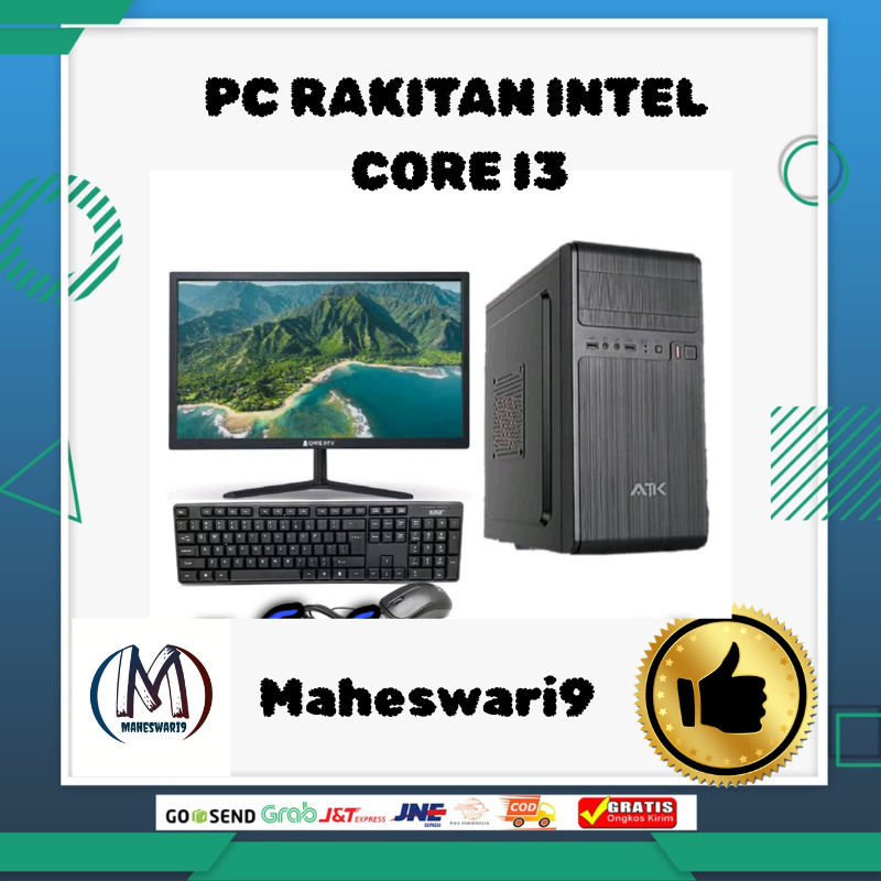 pc rakitan intel core i3 6100 gen 6 full set